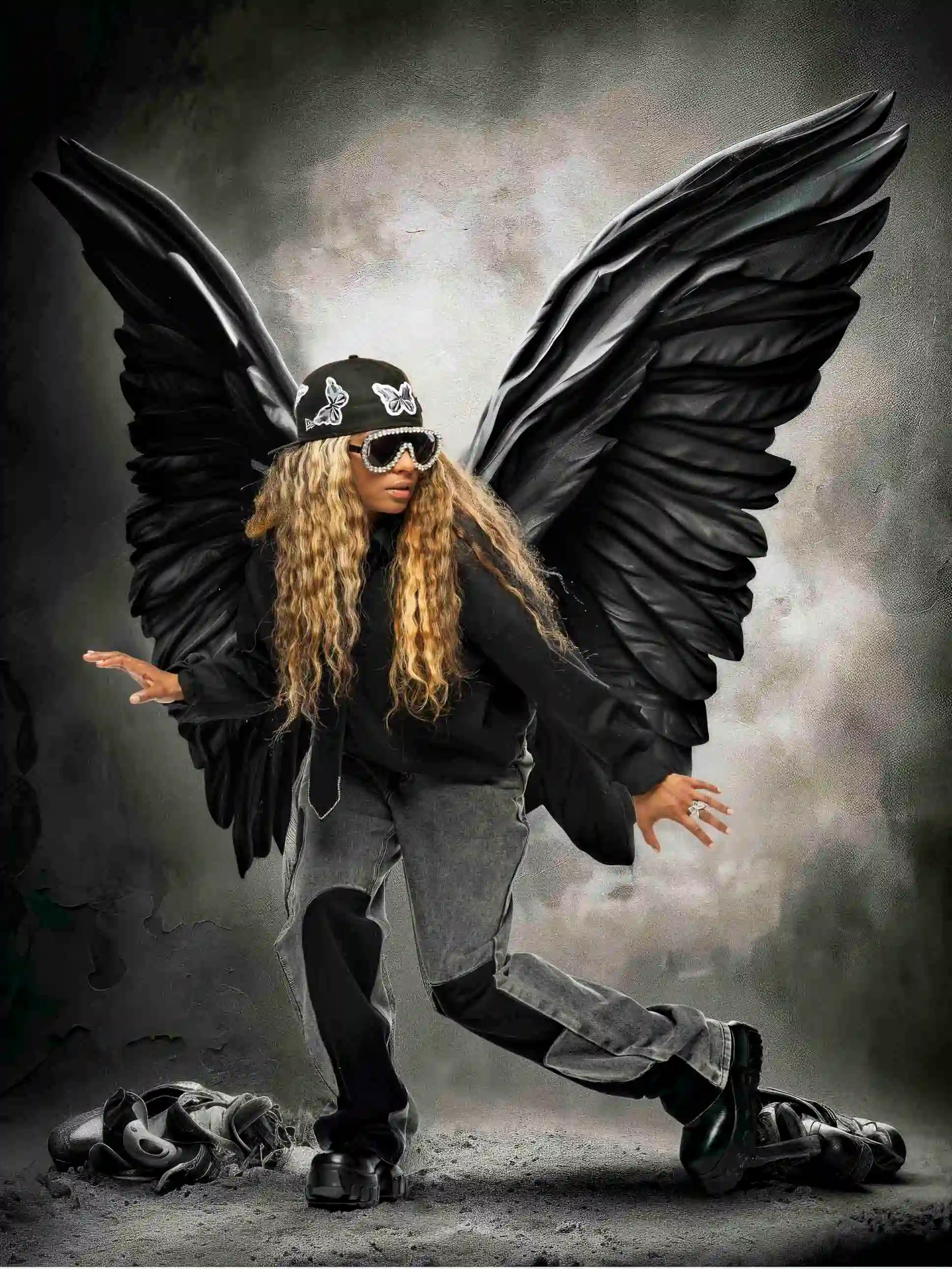 Fine art composite portrait of LA artist...