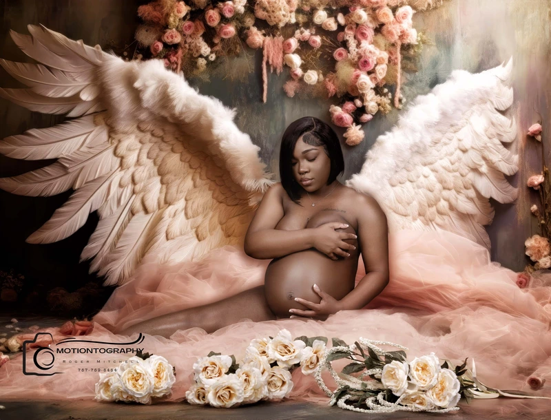 angelic maternity composite by Motiontography