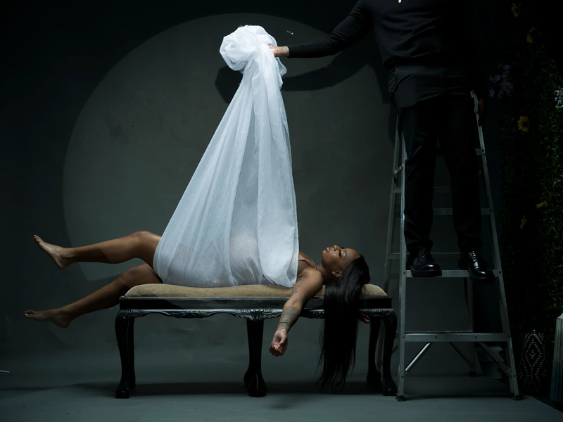 fine art on water before retouching by Motiontography