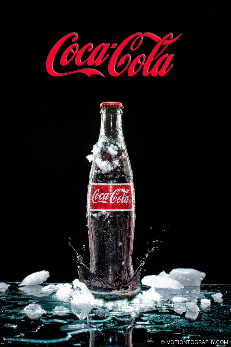 coca cola bottle ice splash by Motiontography